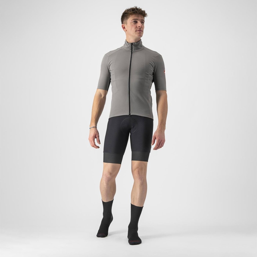 Castelli PERFETTO RoS 2 WIND メンズ ジャケット グレー | 682730-PAW