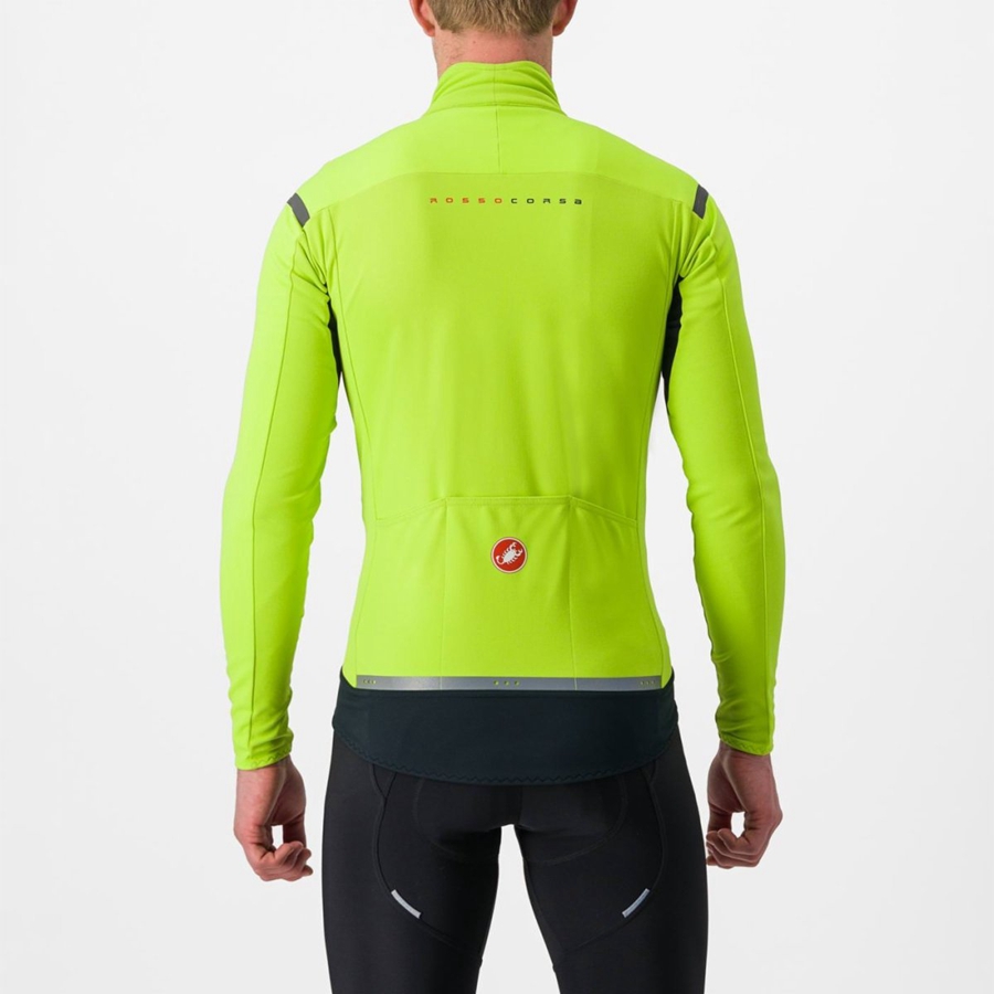 Castelli PERFETTO RoS 2 メンズ ジャケット ライト緑 暗グレー | 745086-VNX