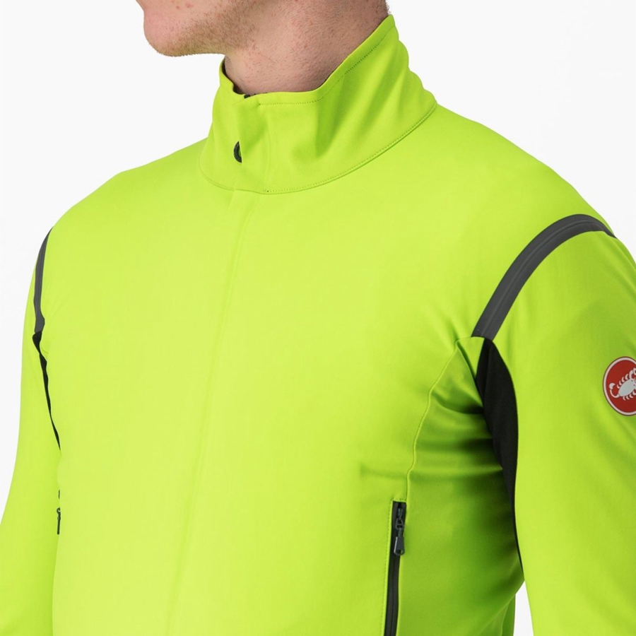 Castelli PERFETTO RoS 2 メンズ ジャケット ライト緑 暗グレー | 745086-VNX