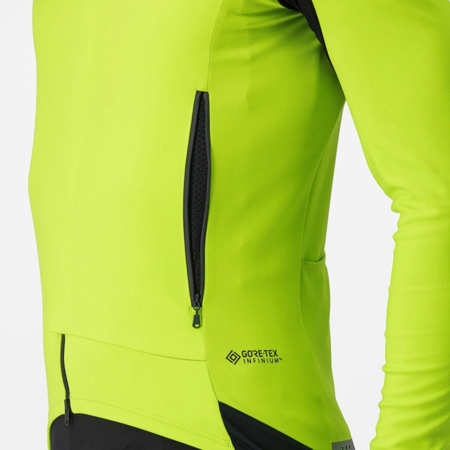 Castelli PERFETTO RoS 2 メンズ ジャケット ライト緑 暗グレー | 745086-VNX