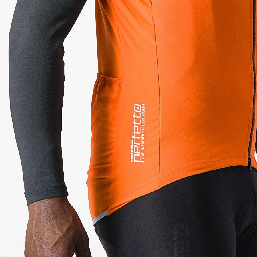 Castelli PERFETTO RoS 2 メンズ ベスト 赤 オレンジ | 763291-HNU