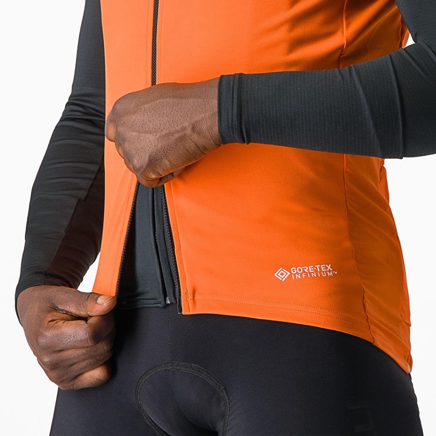 Castelli PERFETTO RoS 2 メンズ ベスト 赤 オレンジ | 763291-HNU