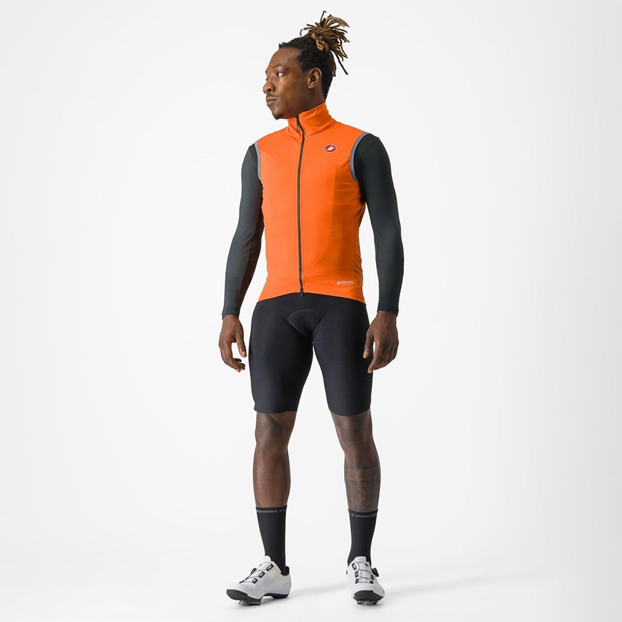 Castelli PERFETTO RoS 2 メンズ ベスト 赤 オレンジ | 763291-HNU