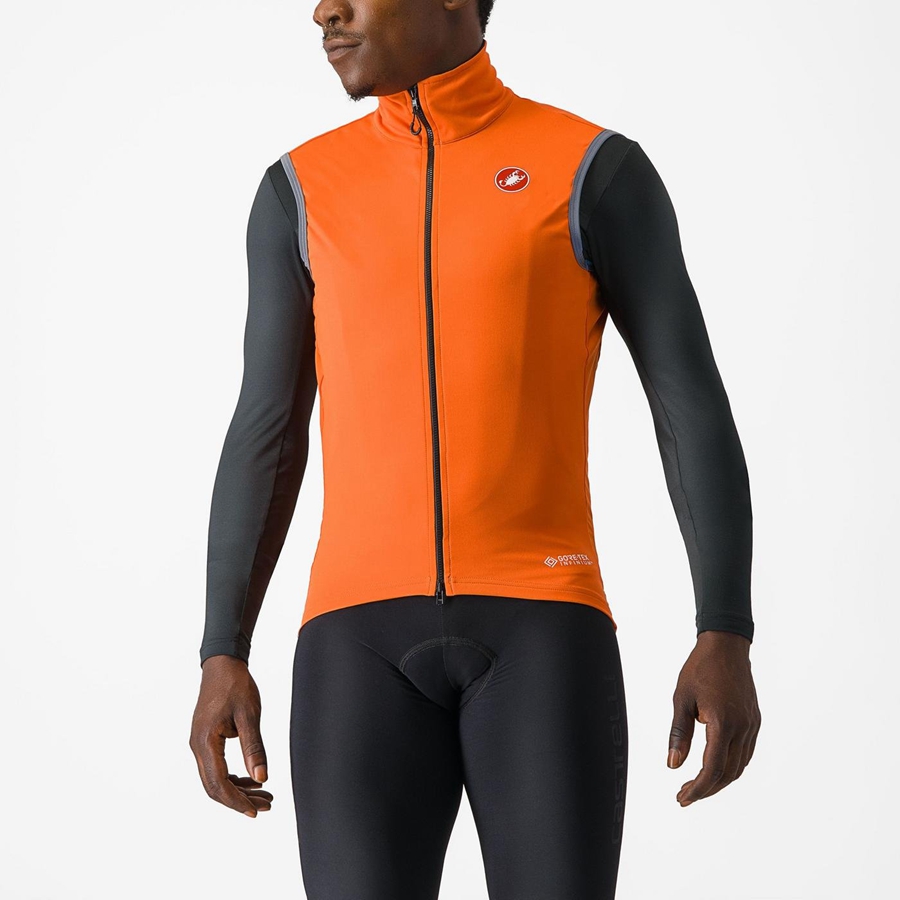 Castelli PERFETTO RoS 2 メンズ ベスト 赤 オレンジ | 763291-HNU