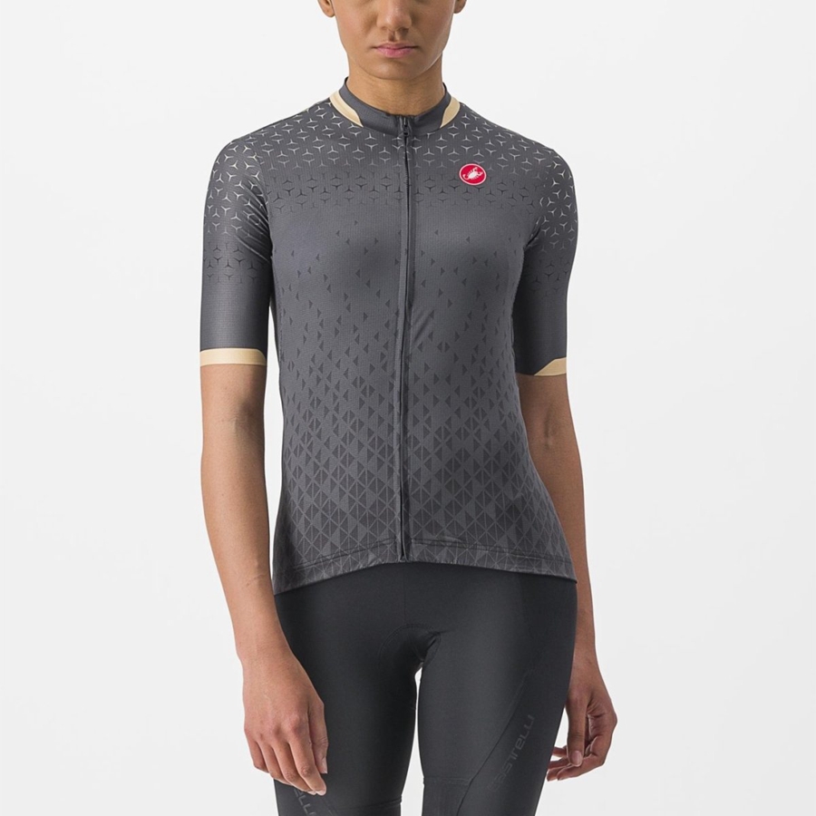 Castelli PEZZI レディース ユニフォーム 暗グレー | 487203-BMO