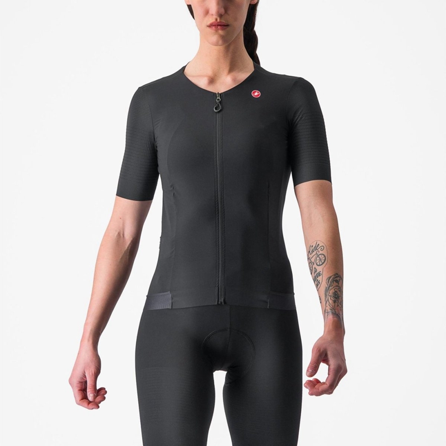 Castelli PREMIO W レディース ユニフォーム 黒 | 652183-IVZ