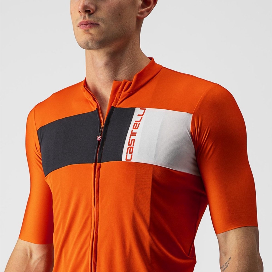 Castelli PROLOGO 7 メンズ ユニフォーム 赤 黒 白 | 786249-NRD