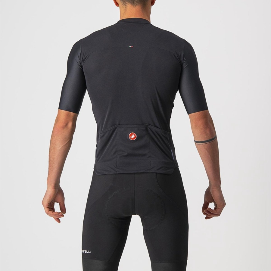 Castelli PROLOGO 7 メンズ ユニフォーム 黒 シルバー グレー 白 | 724801-TRC