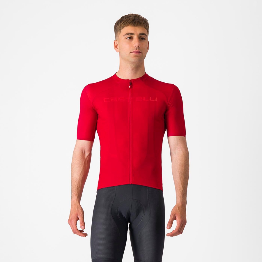 Castelli PROLOGO LITE メンズ ユニフォーム 赤 | 793820-LIM