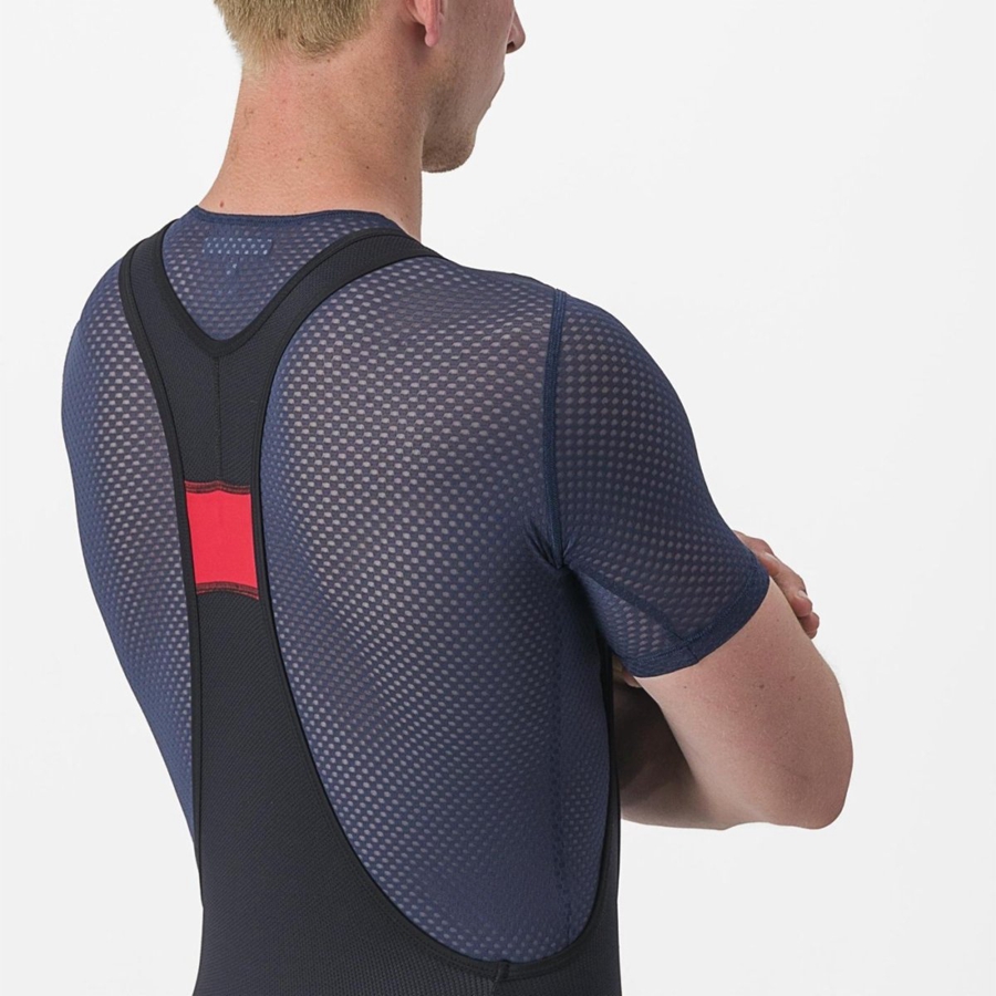 Castelli PRO MESH 2.0 SHORT SLEEVE メンズ ベースレイヤー 青 | 236894-EMD