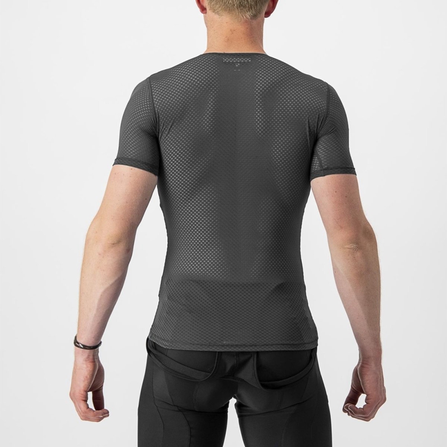 Castelli PRO MESH 2.0 SHORT SLEEVE メンズ ベースレイヤー 黒 | 952634-TMI