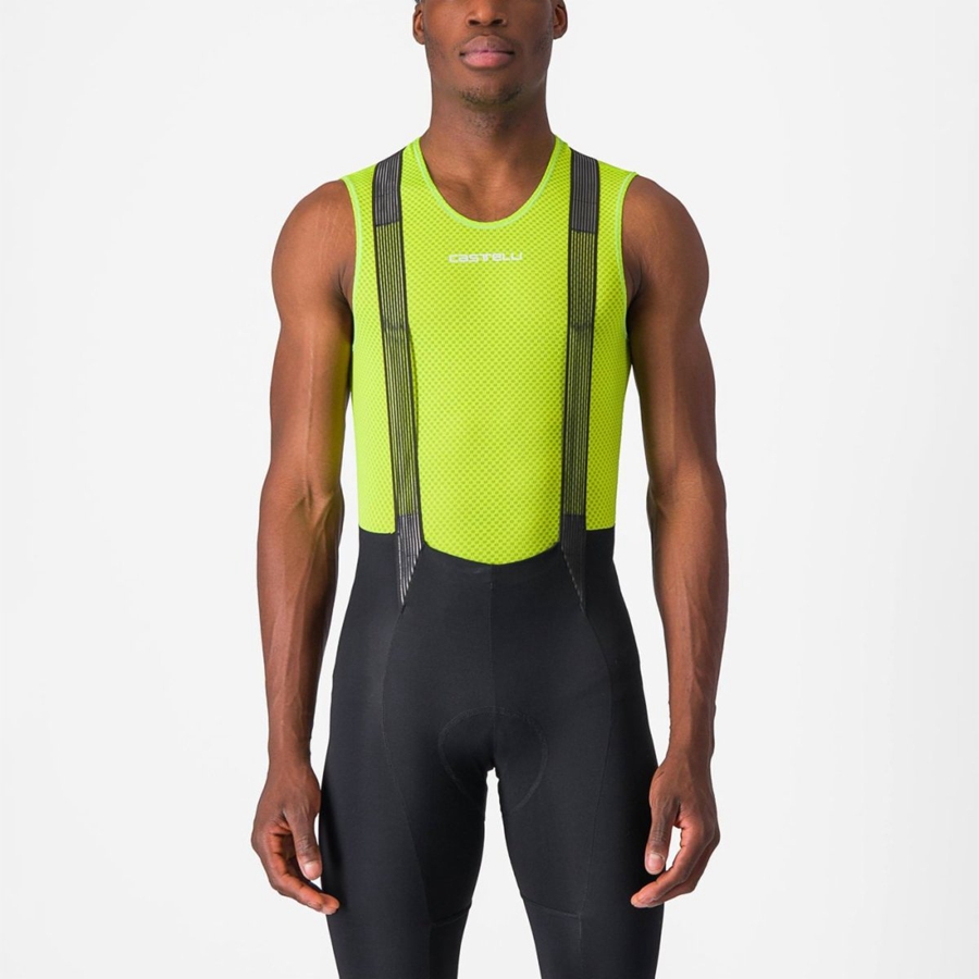 Castelli PRO MESH 2.0 SLEEVELESS メンズ ベースレイヤー ライト緑 | 043957-ACW