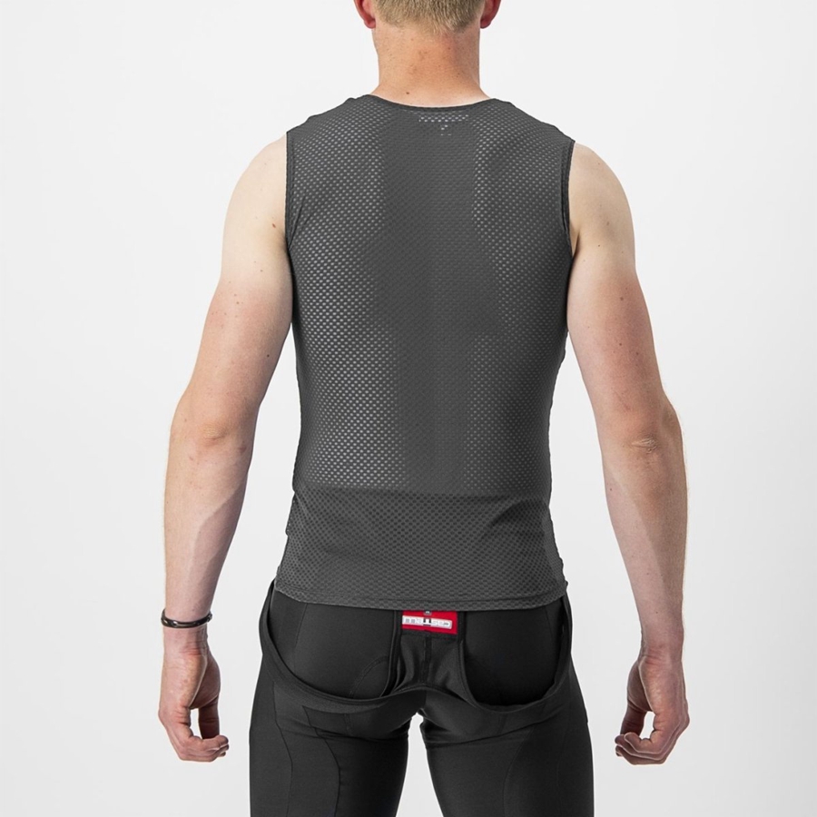 Castelli PRO MESH 2.0 SLEEVELESS メンズ ベースレイヤー 黒 | 396405-QPI