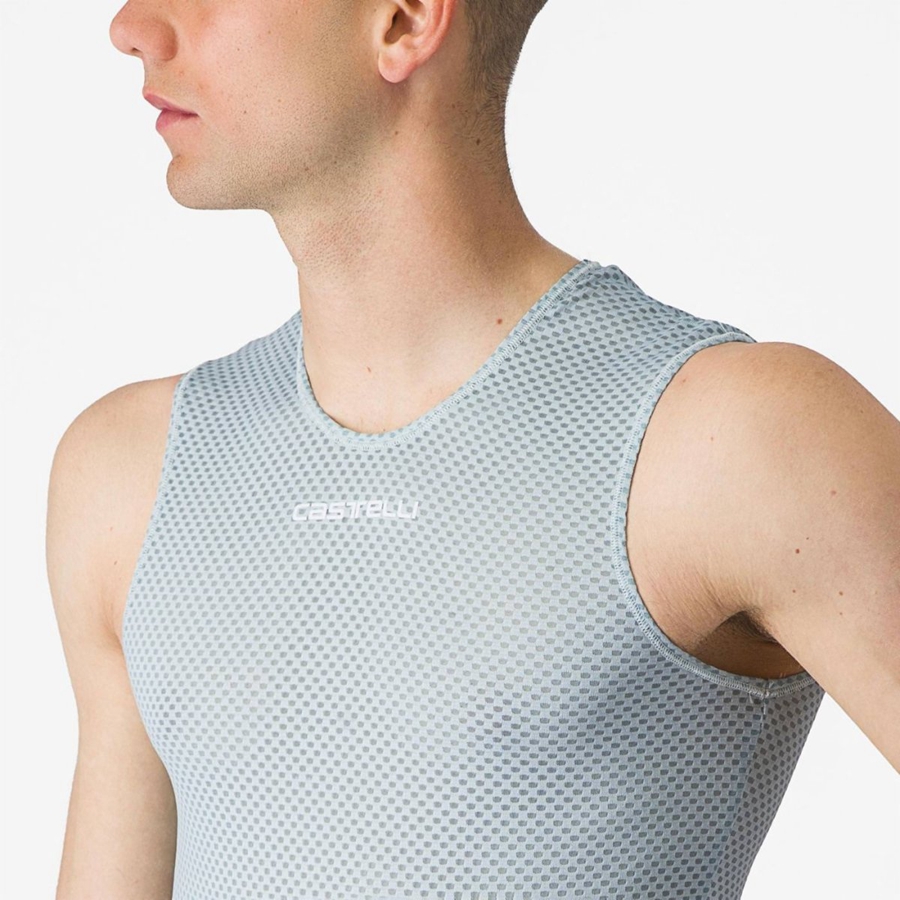 Castelli PRO MESH 2.0 SLEEVELESS メンズ ベースレイヤー 青 | 567842-AGN