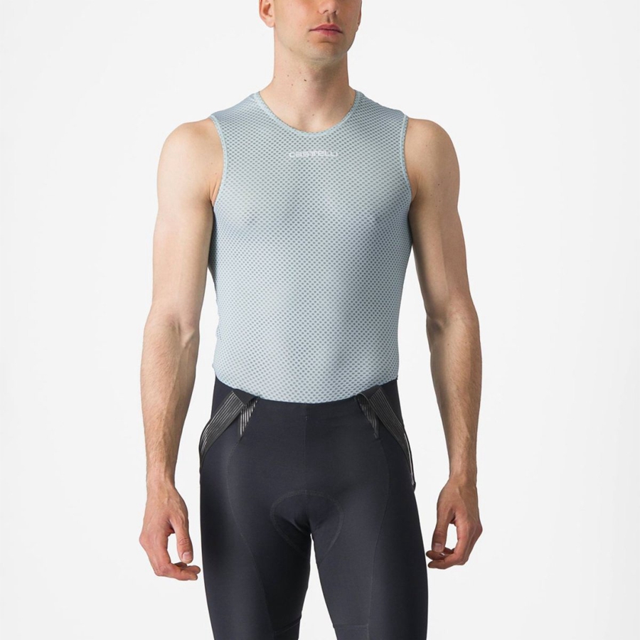 Castelli PRO MESH 2.0 SLEEVELESS メンズ ベースレイヤー 青 | 567842-AGN