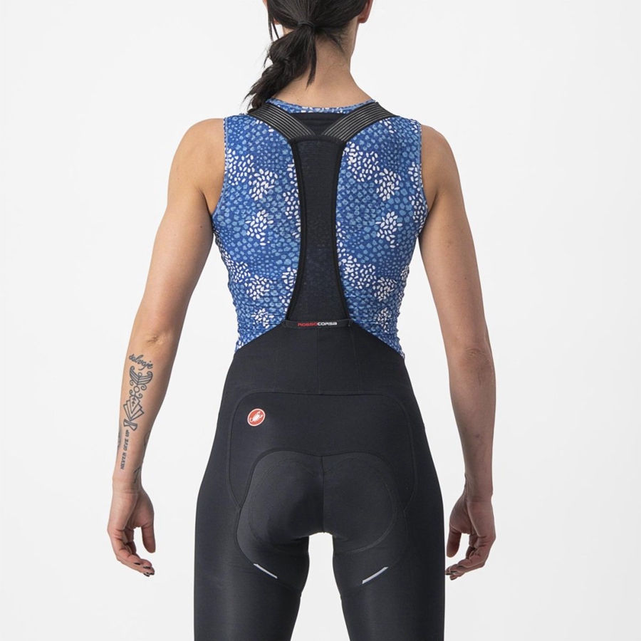 Castelli PRO MESH 4 W SLEEVELESS レディース ベースレイヤー 青 | 815239-OQC