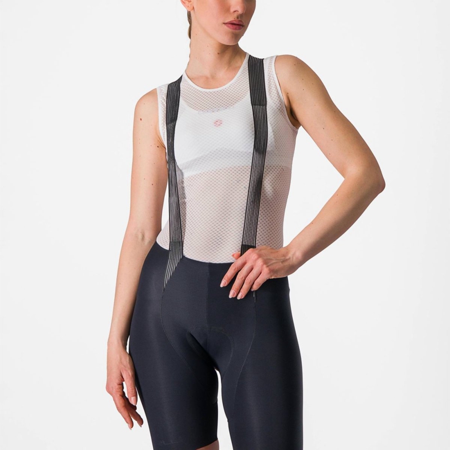 Castelli PRO MESH W SLEEVELESS レディース ベースレイヤー 白 | 679350-XPO