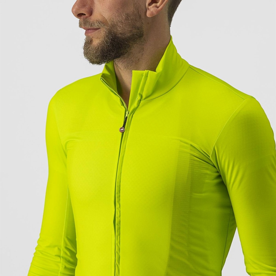 Castelli PRO THERMAL MID LS メンズ ユニフォーム ライト緑 | 643190-YLE