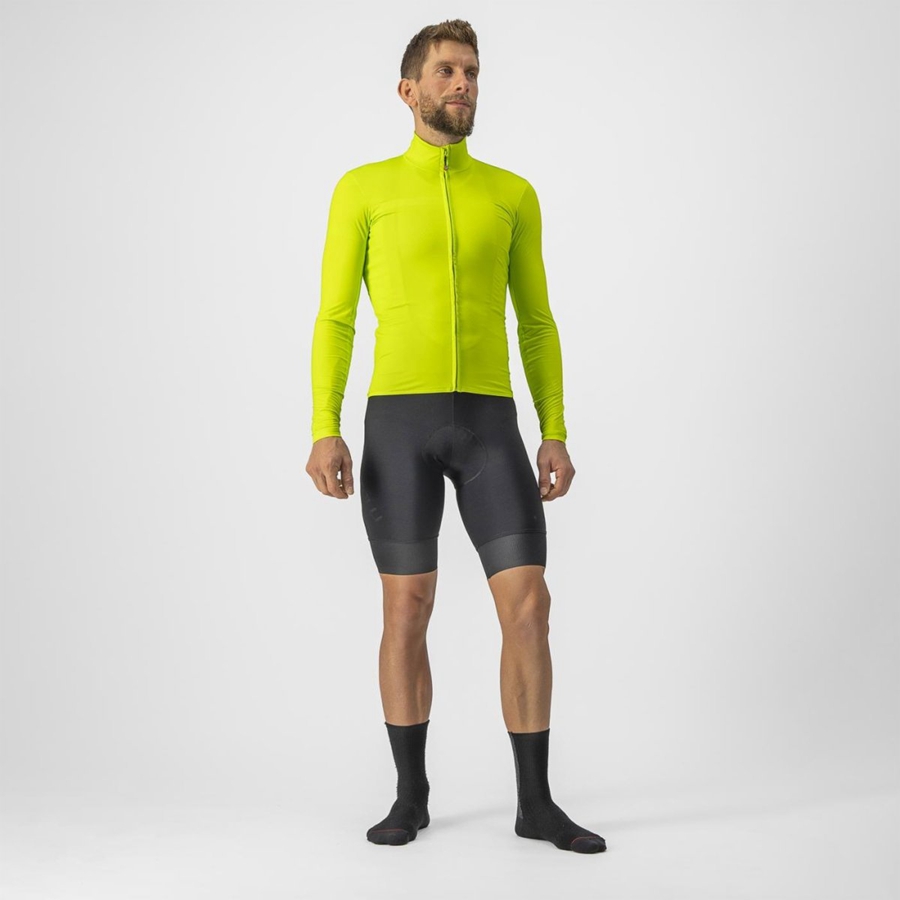 Castelli PRO THERMAL MID LS メンズ ユニフォーム ライト緑 | 643190-YLE