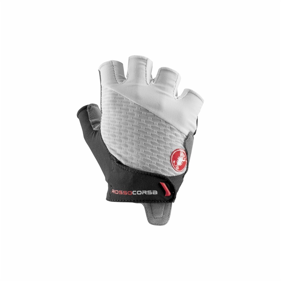 Castelli ROSSO CORSA 2 W レディース グローブ 白 | 594027-ZBK