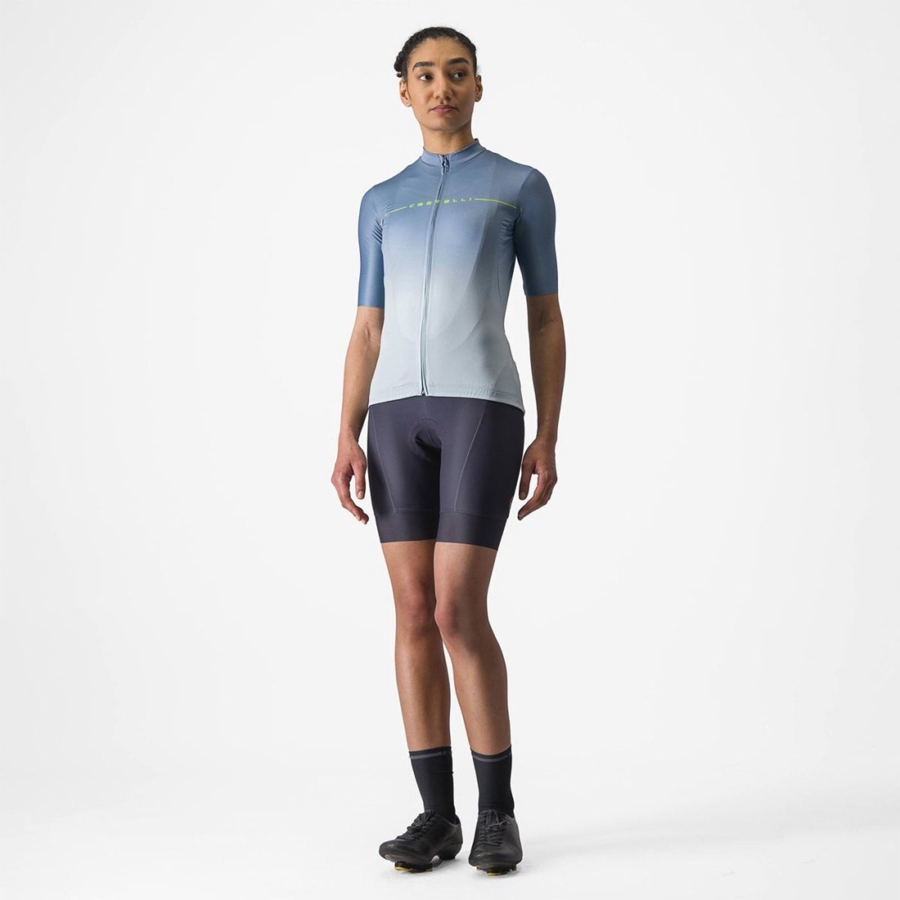 Castelli SALITA レディース ユニフォーム グレー 青 青 | 257801-XWO