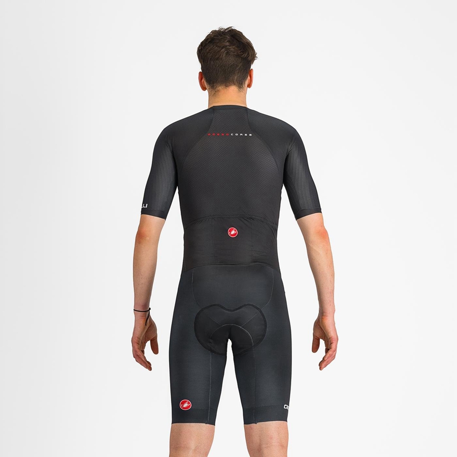 Castelli SANREMO BTW メンズ スピードスーツ 黒 | 356704-SNQ