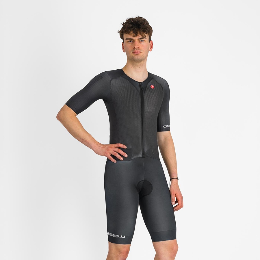 Castelli SANREMO BTW メンズ スピードスーツ 黒 | 356704-SNQ