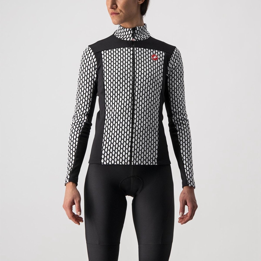 Castelli SFIDA 2 FZ レディース ユニフォーム 黒 白 | 950321-HZX