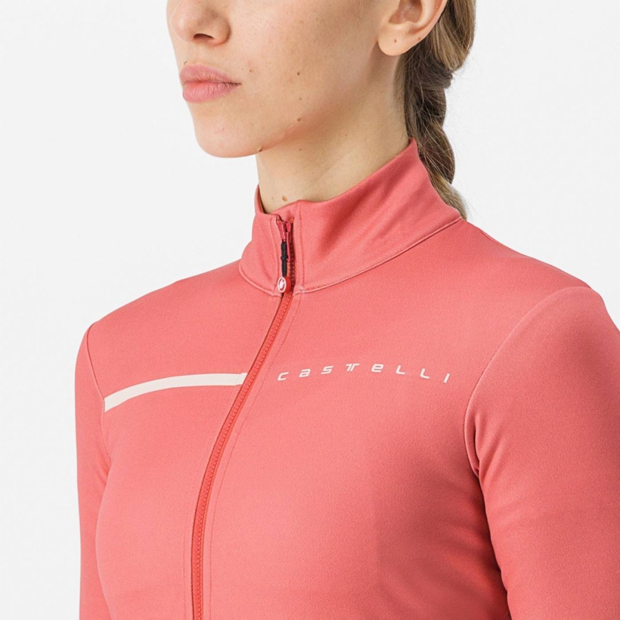 Castelli SINERGIA 2 FZ レディース ユニフォーム 赤 Weiß ピンク | 281764-UMR