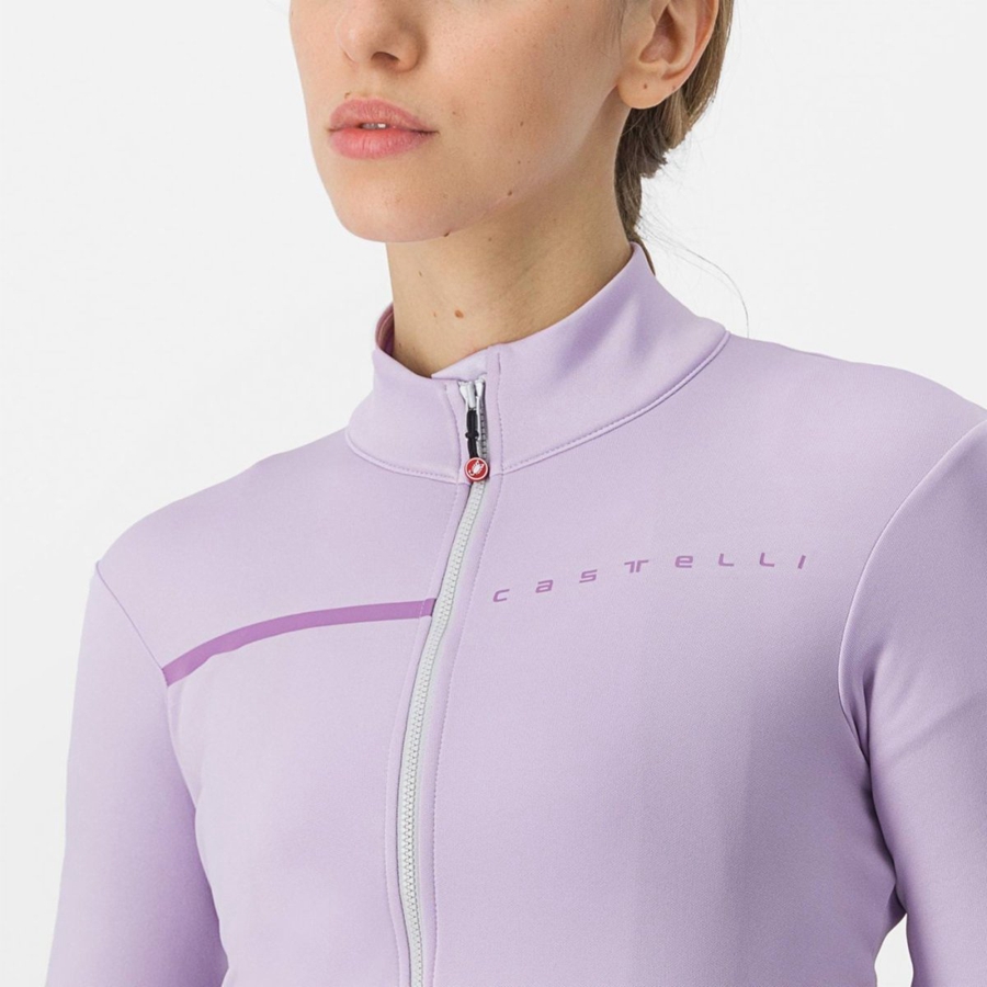 Castelli SINERGIA 2 FZ レディース ユニフォーム 紫 紫 | 824651-NYO