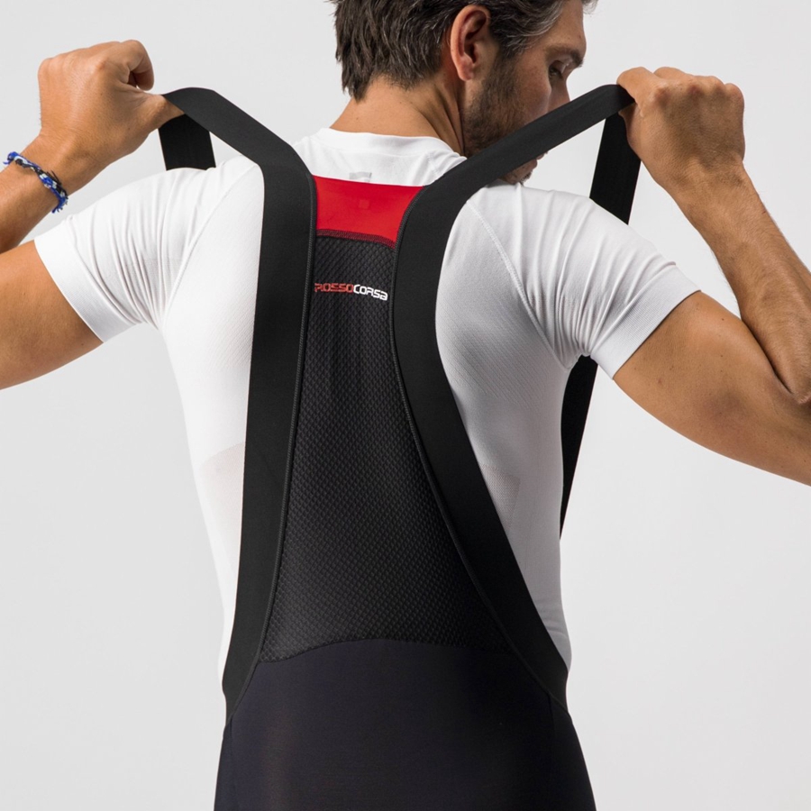 Castelli SORPASSO RoS BIB KNICKER メンズ レギンス 黒 | 023461-ULB