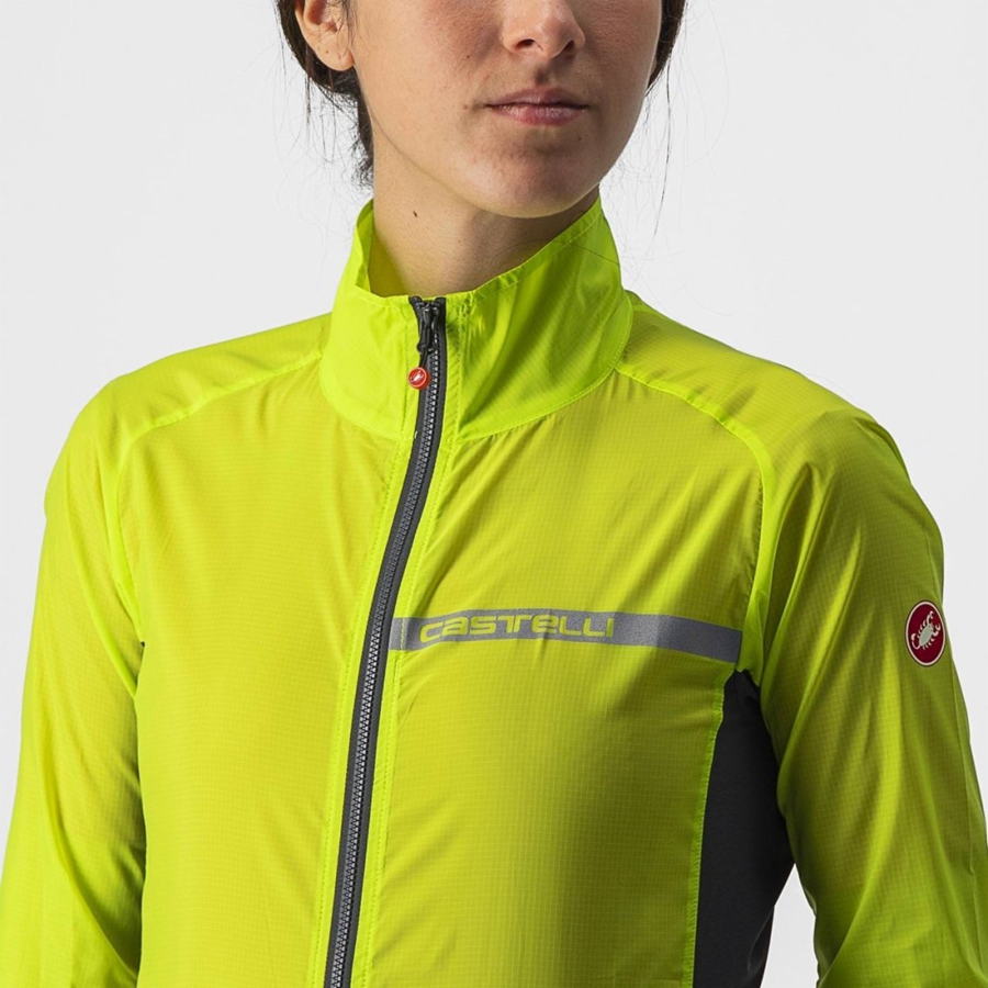 Castelli SQUADRA STRETCH W レディース 保護 ライト緑 暗グレー | 247068-SCJ