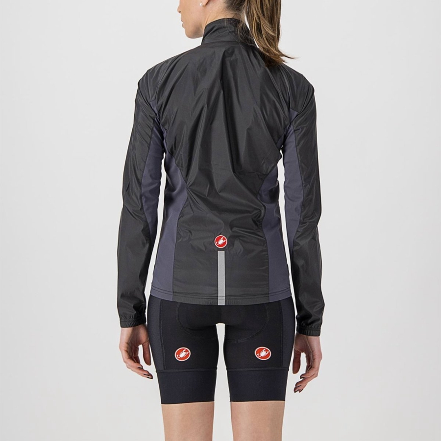 Castelli SQUADRA STRETCH W レディース 保護 黒 暗グレー | 904581-XNH