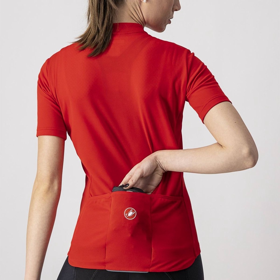 Castelli SQUADRA STRETCH W レディース 保護 黒 暗グレー | 904581-XNH