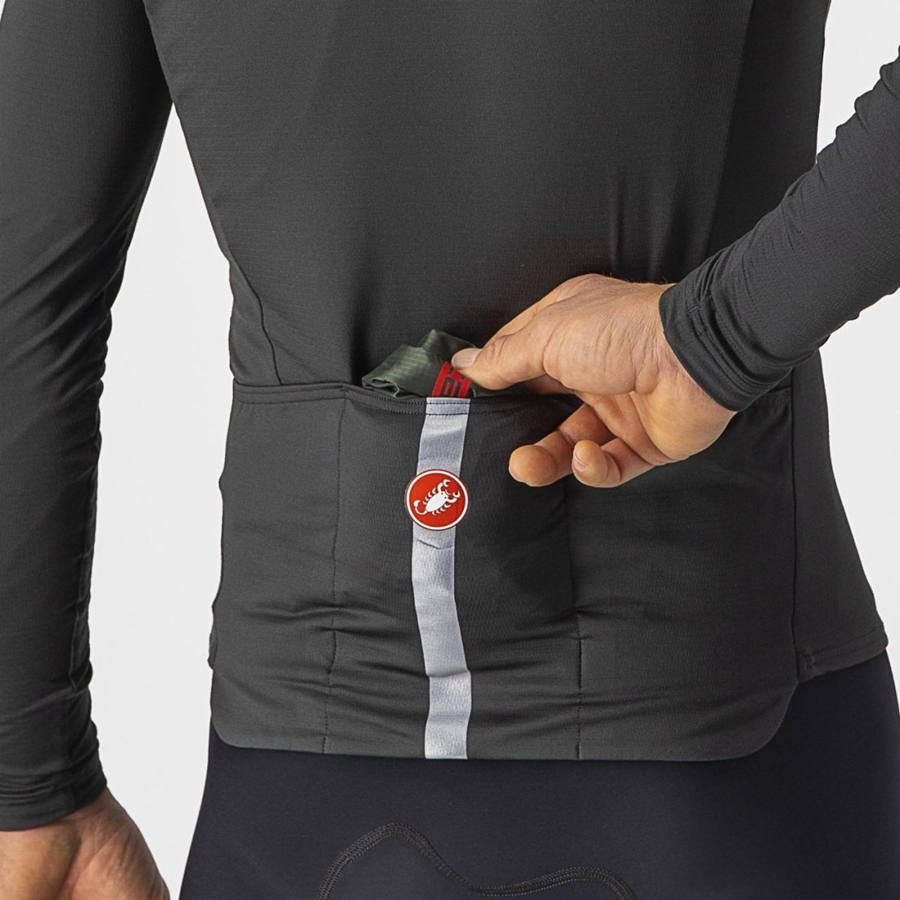 Castelli SQUADRA STRETCH メンズ ベスト 緑 暗グレー | 467528-HEN