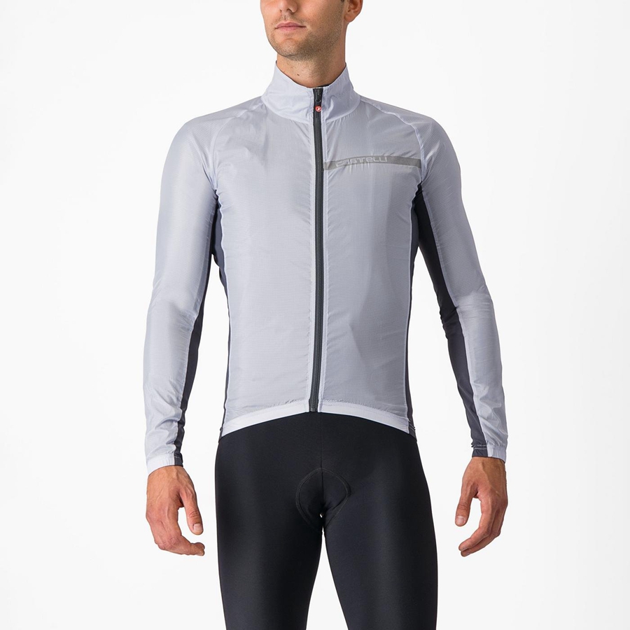 Castelli SQUADRA STRETCH メンズ 保護 シルバー グレー 暗グレー | 014359-FLD