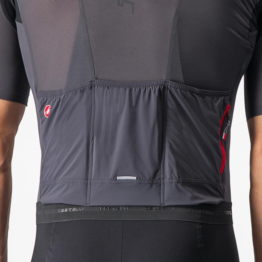 Castelli SUPERLEGGERA 3 メンズ ユニフォーム 暗グレー | 952681-HJT