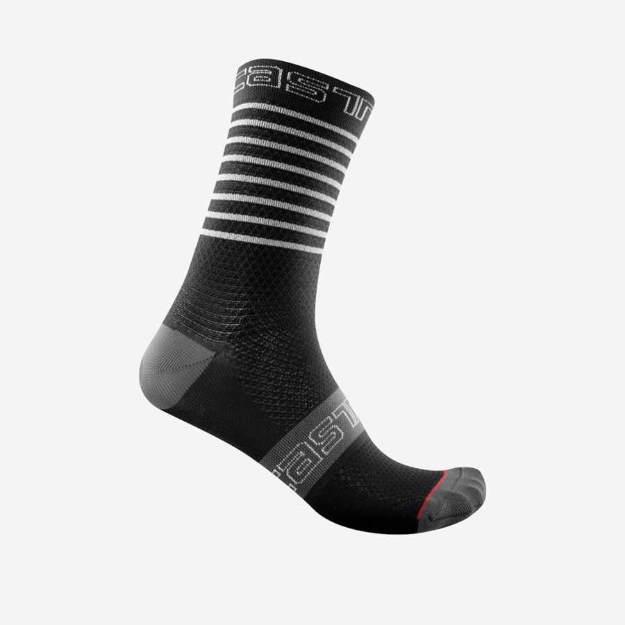 Castelli SUPERLEGGERA W 12 レディース ソックス 黒 | 463295-YMI