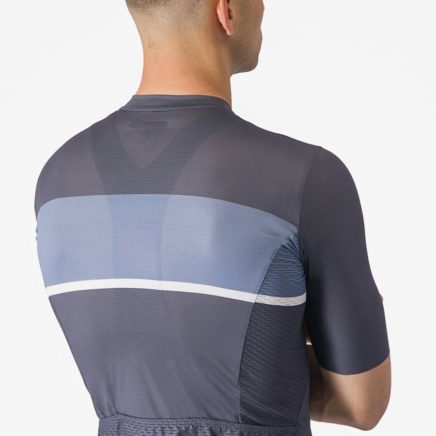 Castelli TRADIZIONE メンズ ユニフォーム 青 ライトグレー 青 | 319402-ROT