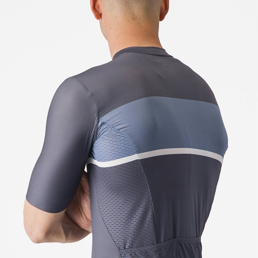 Castelli TRADIZIONE メンズ ユニフォーム 青 ライトグレー 青 | 319402-ROT