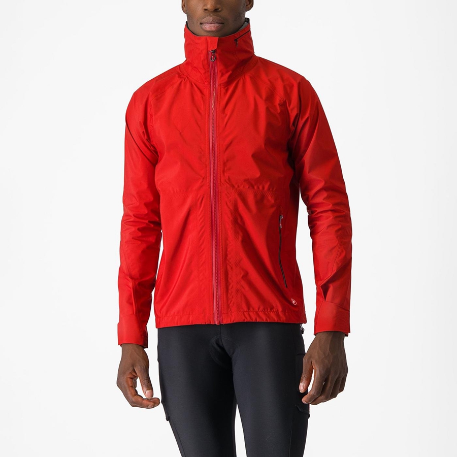 Castelli TRAIL GT メンズ ジャケット 赤 | 192583-LPW