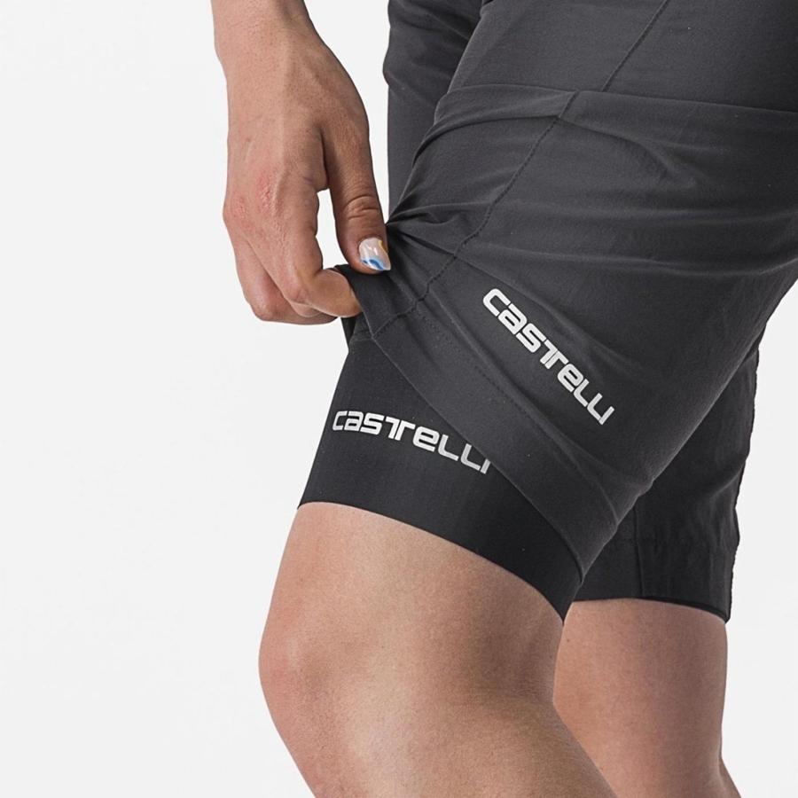 Castelli TRAIL W LINER レディース ショートパンツ 黒 | 412079-OML