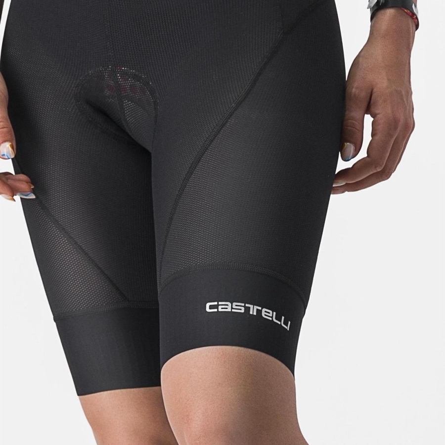 Castelli TRAIL W LINER レディース ショートパンツ 黒 | 412079-OML