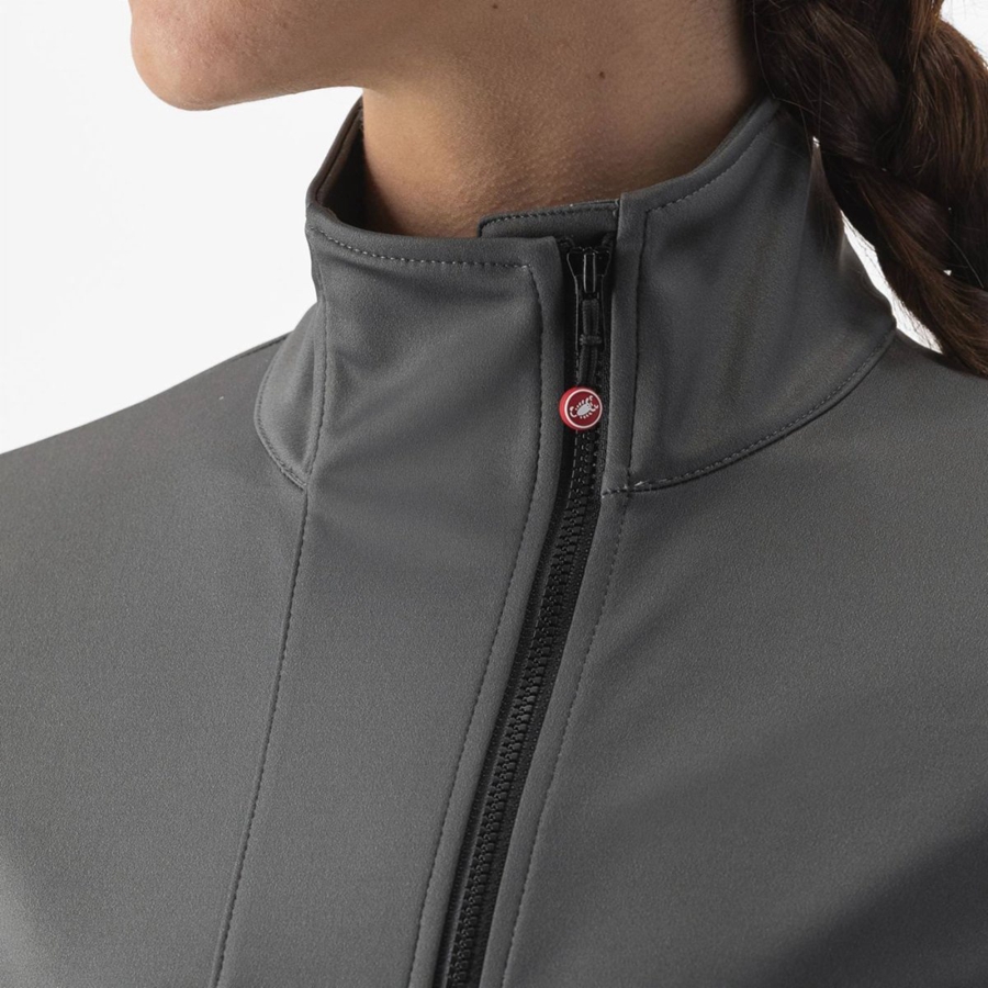 Castelli TRANSITION 2 W レディース ジャケット グレー | 457298-BMQ