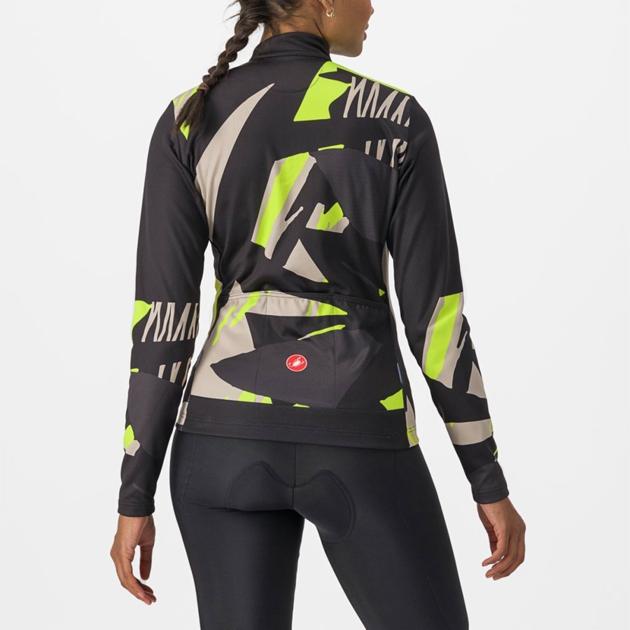 Castelli TROPICALE LS レディース ユニフォーム 黒 | 921654-ABJ