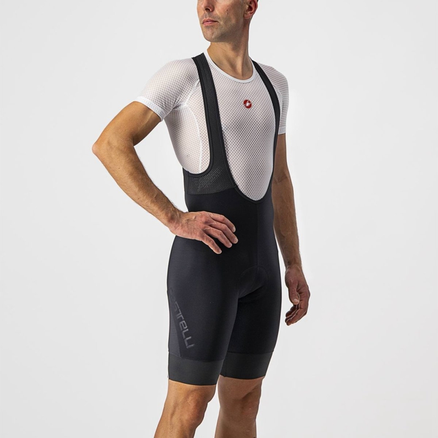 Castelli TUTTO NANO メンズ ビブショーツ 黒 | 347260-MAK