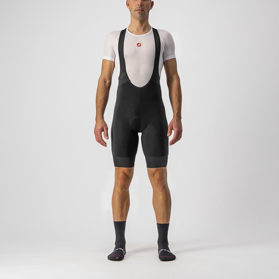 Castelli TUTTO NANO メンズ ビブショーツ 黒 | 347260-MAK