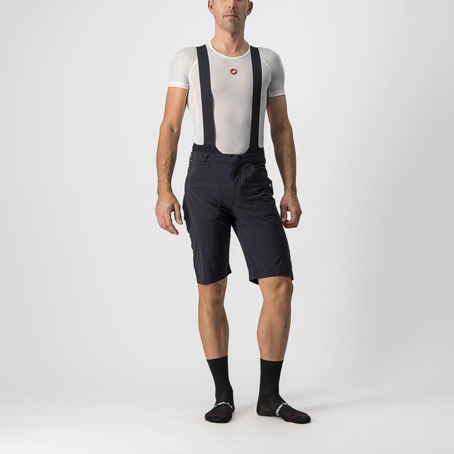 Castelli UNLIMITEDGY メンズ ショートパンツ 黒 | 805376-KOI