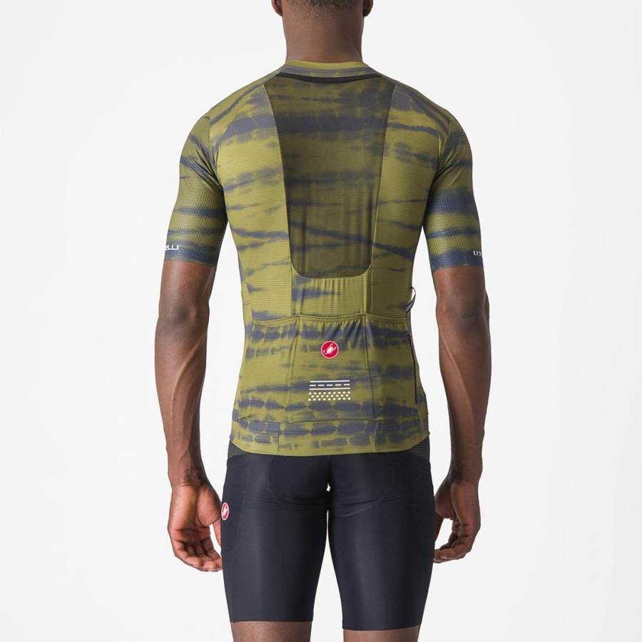 Castelli UNLIMITED PRO メンズ ユニフォーム オリーブ | 865014-NRV