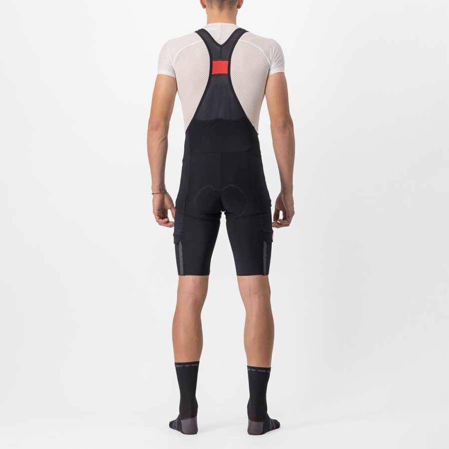 Castelli UNLIMITED THERMAL メンズ ビブショーツ 黒 | 526018-BYR